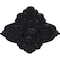 Ekena Millwork Piedmont Ceiling Medallion (Fits Canopies up to 6 1/2"), 67 1/8"W x 48 5/8"H x 1 7/8"P, Steel Gray CM67PESGS - alternate 3